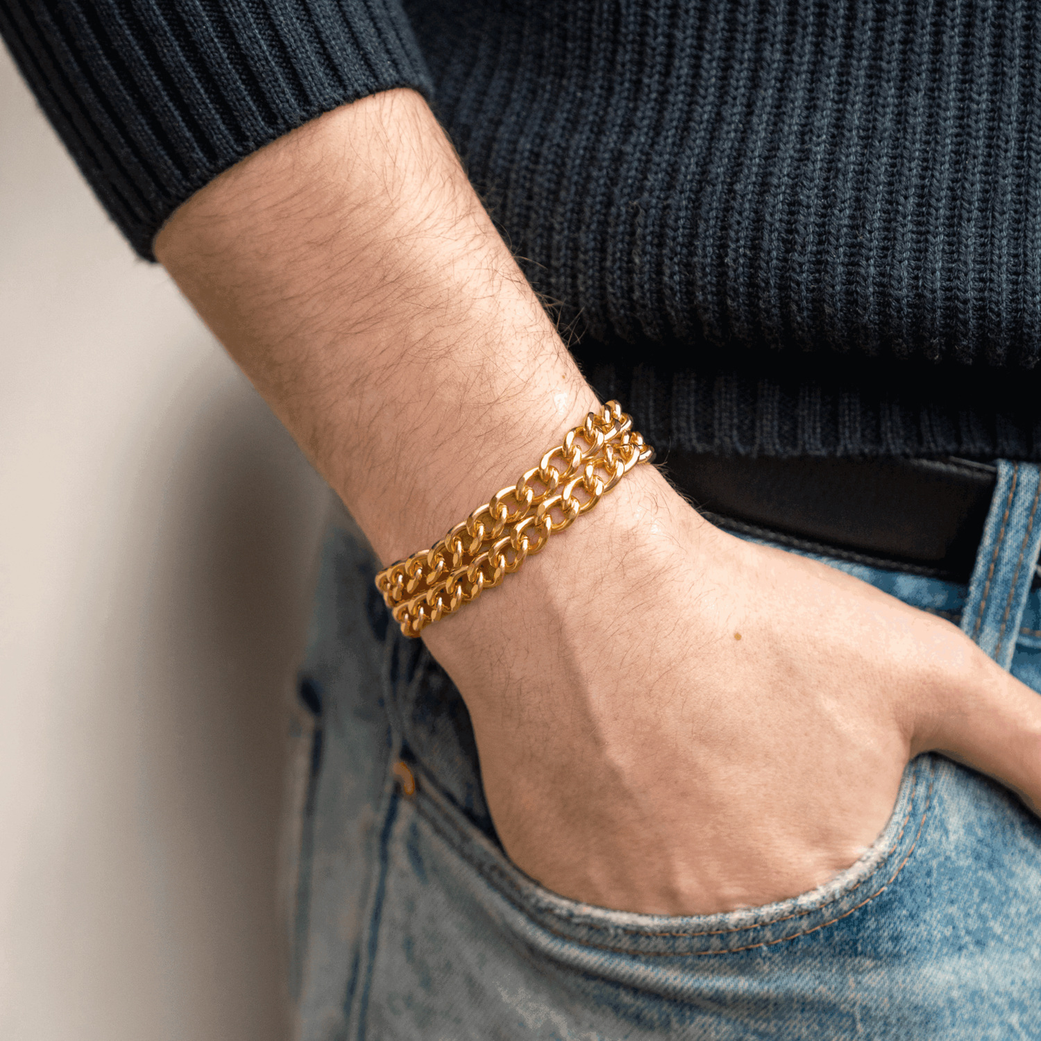 Armband 2 reihig Edelstahl gold (18 Karat Hartvergoldung) | 5361002092_2.png | 1731103414